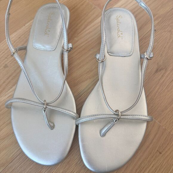 Splendid Metallic Gold Strappy Sandals | Size 7 - Picture 4 of 5